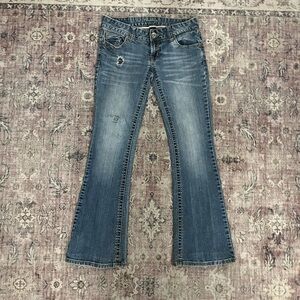 Amethyst Y2K flare jeans